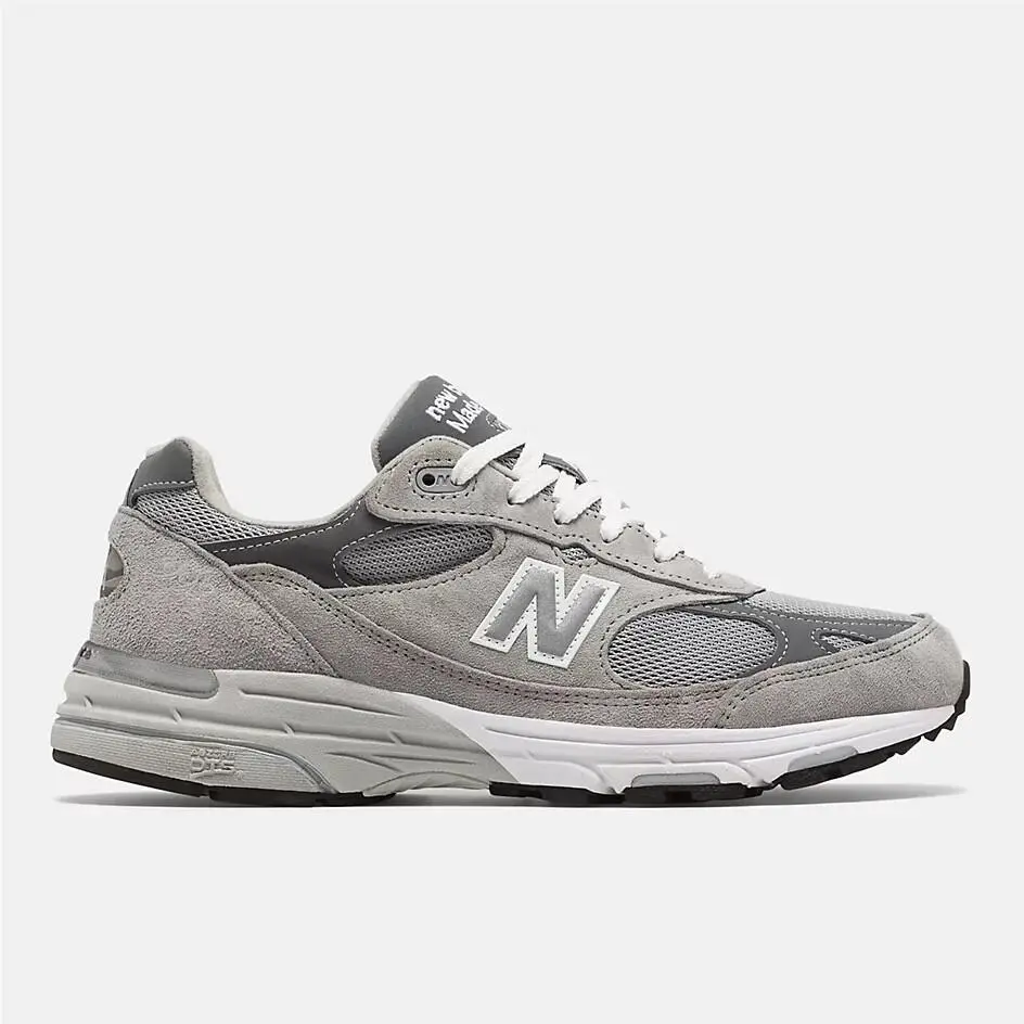 New Balance 993 Gray White – US Men’s 9 2E Wide – Made in Usa – MR993GL - New