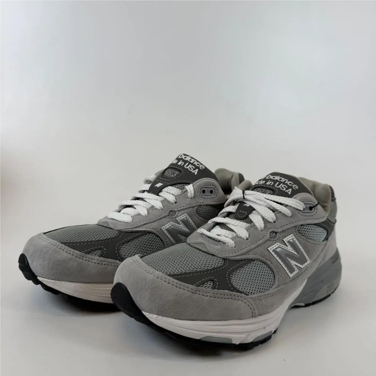 New Balance 993 Made in Usa Grey White Mens Running Shoes MR993GL Size 8