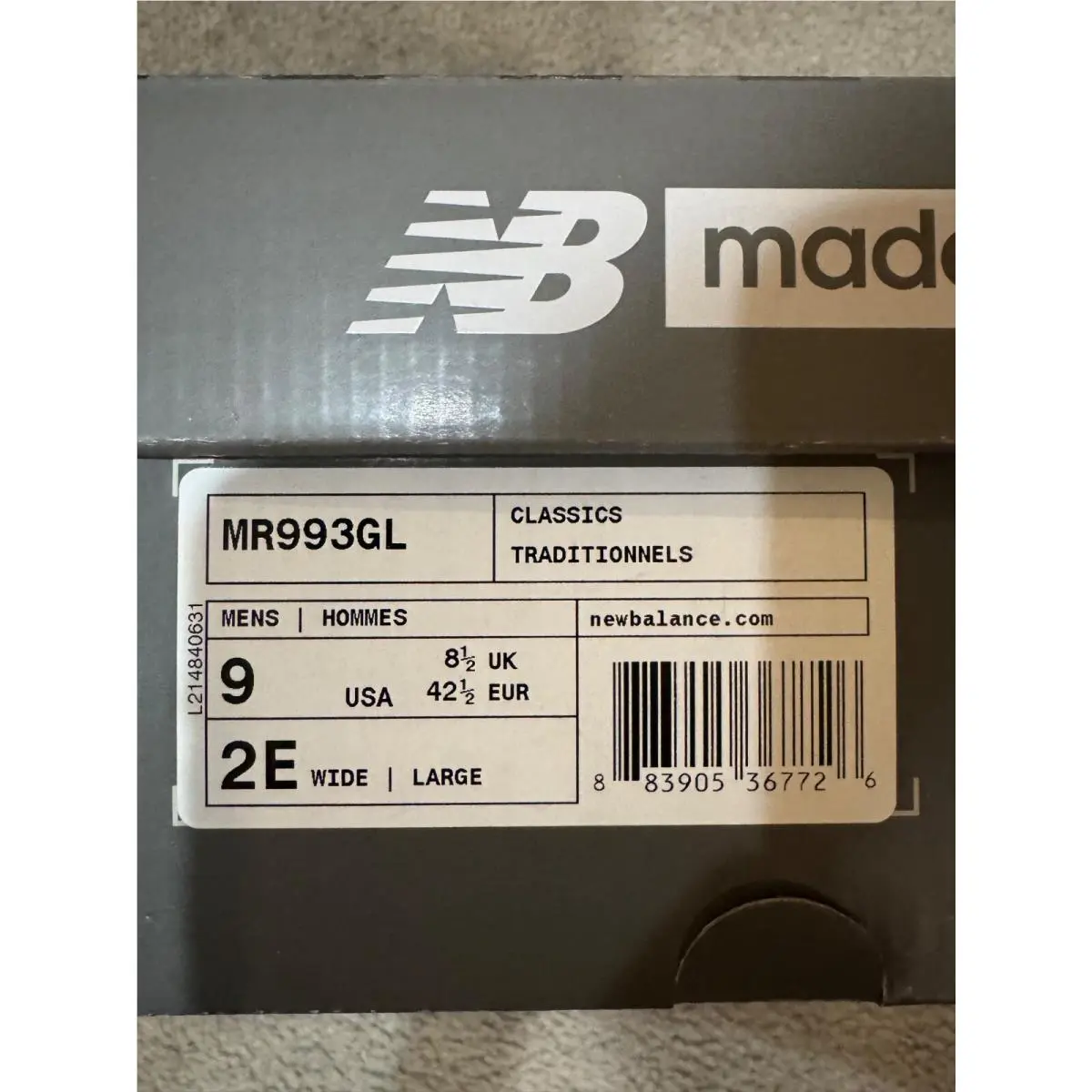New Balance shoes - New Balance 993 - MR993GL - Gray 4