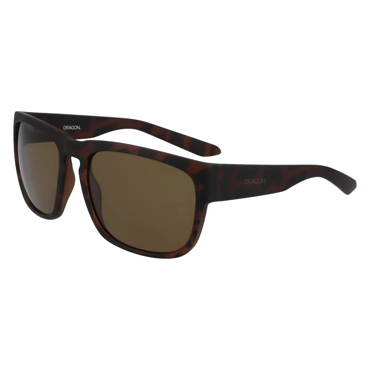 Dragon Rune XL 246 Matte Tortoise Sunglasses Bronze Lenses - Matte Tortoise/Bronze, Frame: Tortoise, Lens: Brown
