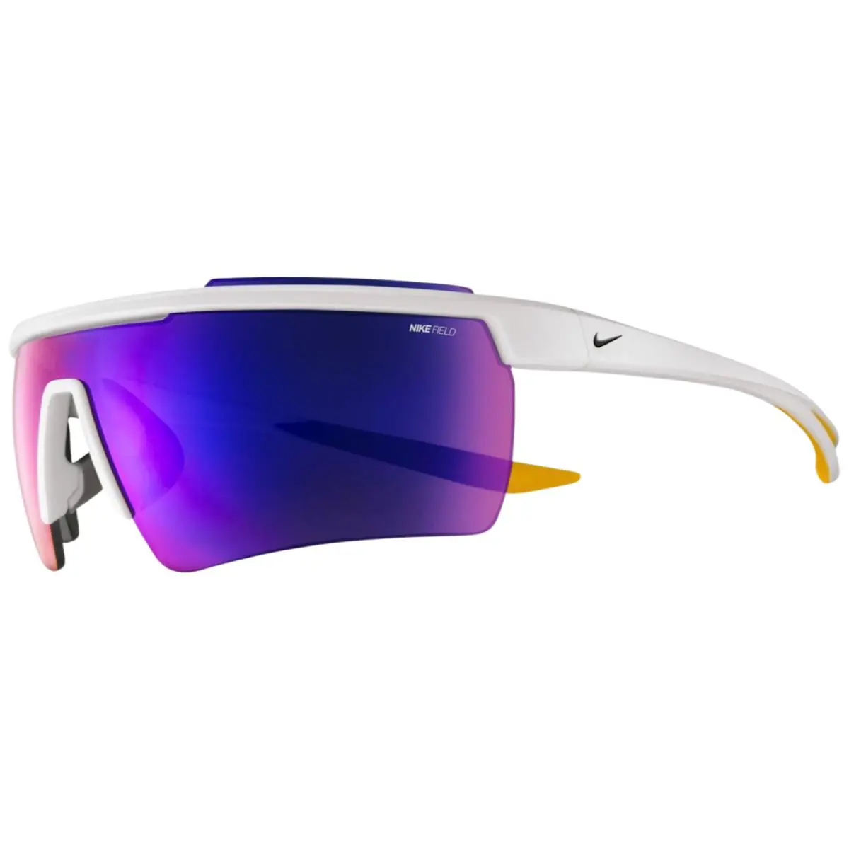 Nike Windshield Elite 20 Rectangular Half-rim Wrap w/ Field Tint - CW1167 F - White/Dark Cinder (106), Frame: Select Variation