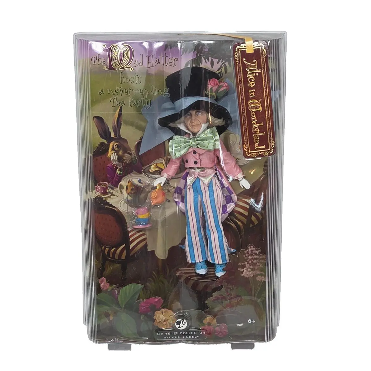 2007 Alice IN Wonderland Mad Hatter Barbie Doll Mattel Box L5851