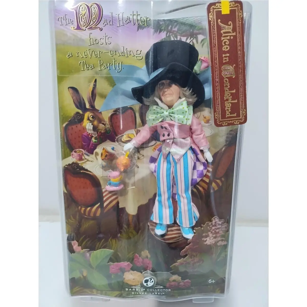 Barbie Collector Silver Label Mad Hatter Doll Alice in Wonderland