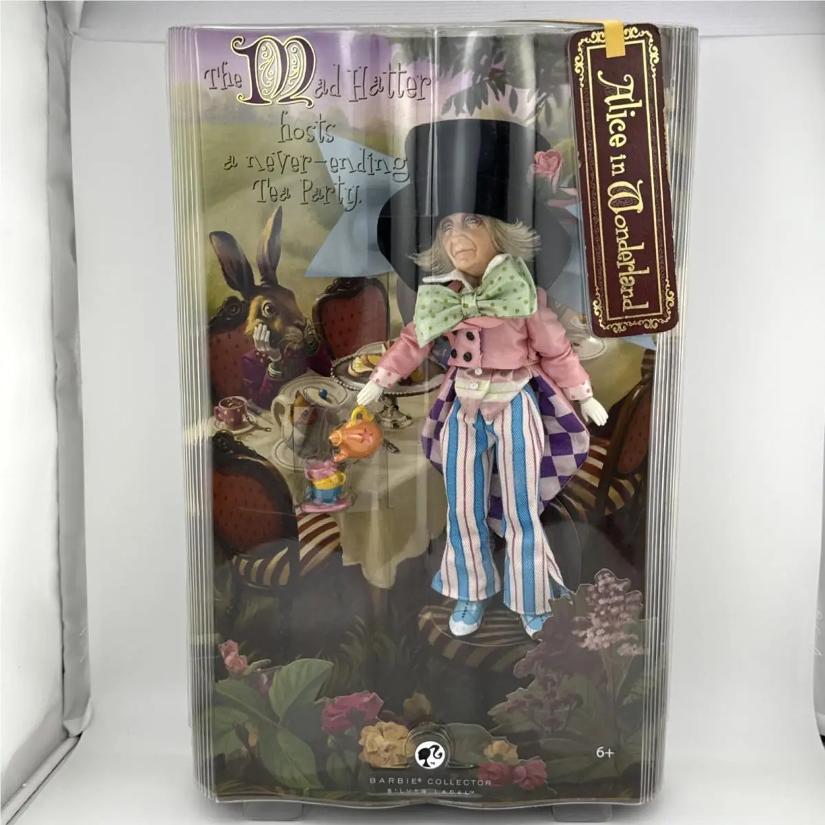 Barbie Alice in Wonderland Collection The Mad Hatter Doll Silver Label ‘07 Read