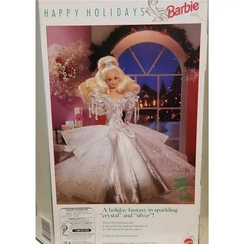 Happy Holidays Barbie Nrfb Special Edition White Gown Mattel Holiday 1992