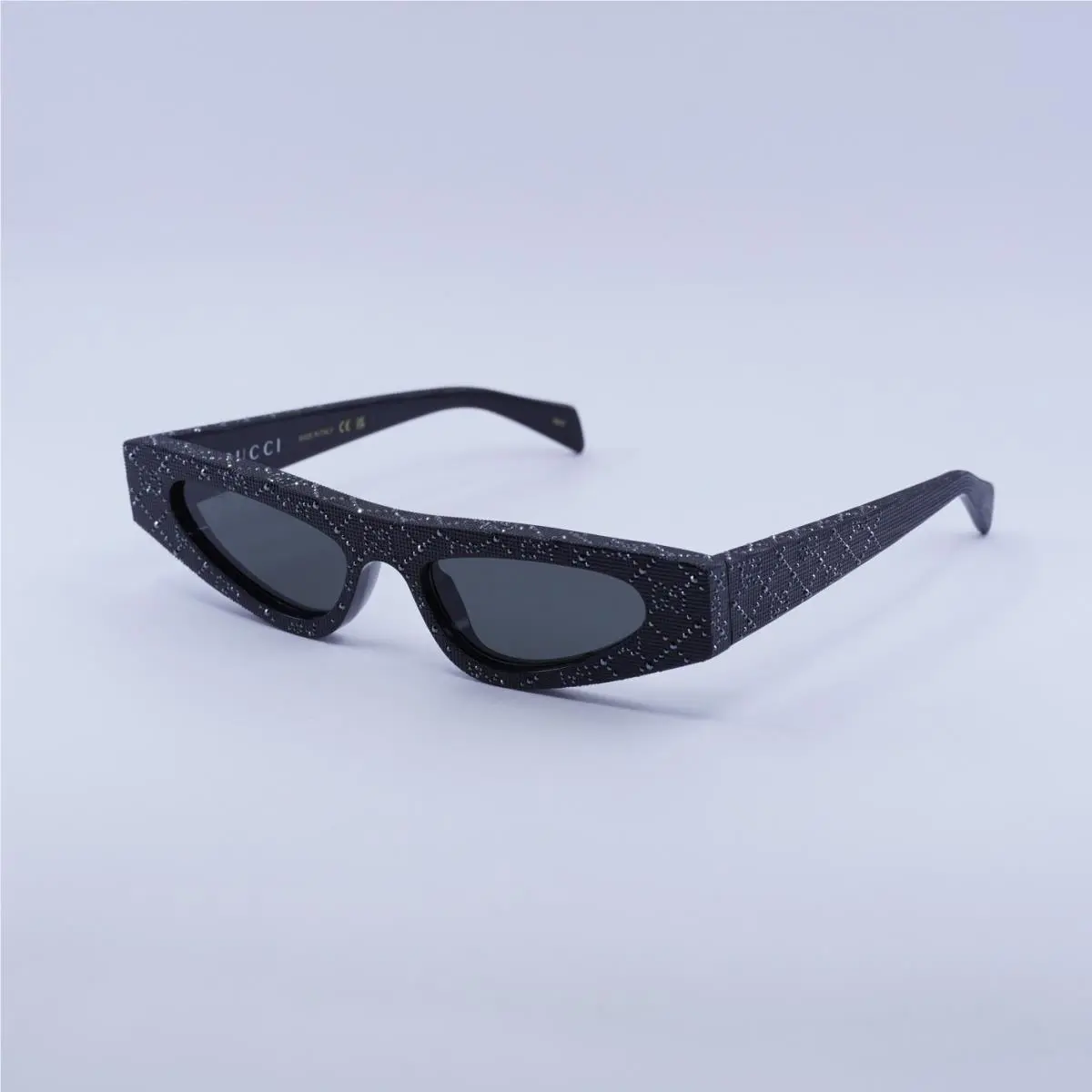 Gucci GG1779S 010 Black with Metal Stud Detail/grey 51-17-145 Sunglasses