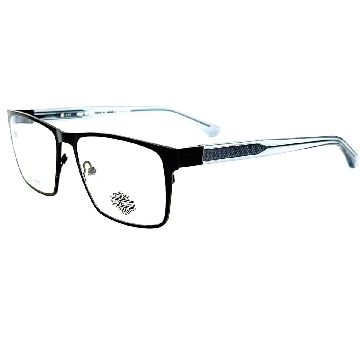 Harley Davidson HD9003 Men`s Metal Eyeglass Frame 091 Matte Blue 56-17