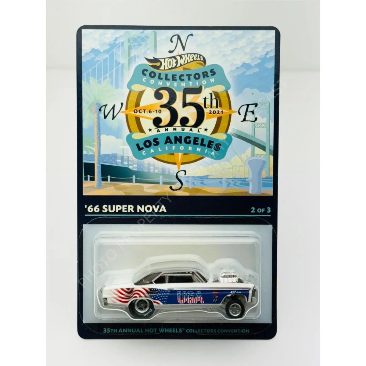 Hot Wheels 2021 35th Annual LA Convention `66 Super Nova 531/6200 Low Number