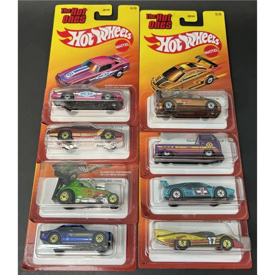 Hot Wheels The Hot Ones Set Of All 8 Cars Civic Porsche Bmw Volkswagen T1 Celica
