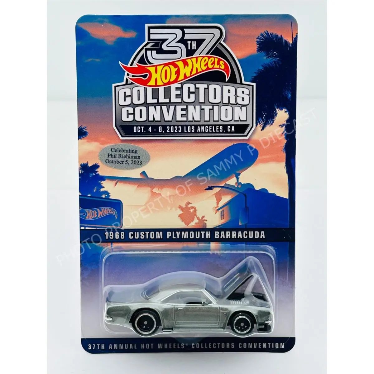 Hot Wheels 2023 37th Convention Dinner 68 Plymouth Barracuda 707/4000 Sticker