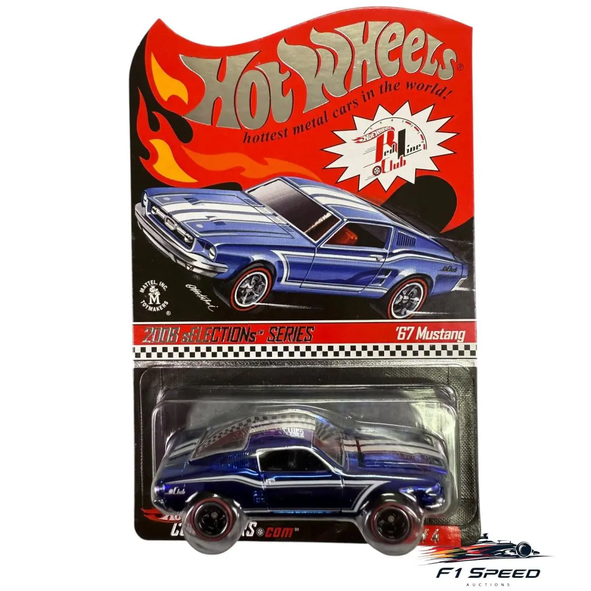 Hot Wheels Rlc 2008 Selections `67 Mustang 6200/7897 Blue H9