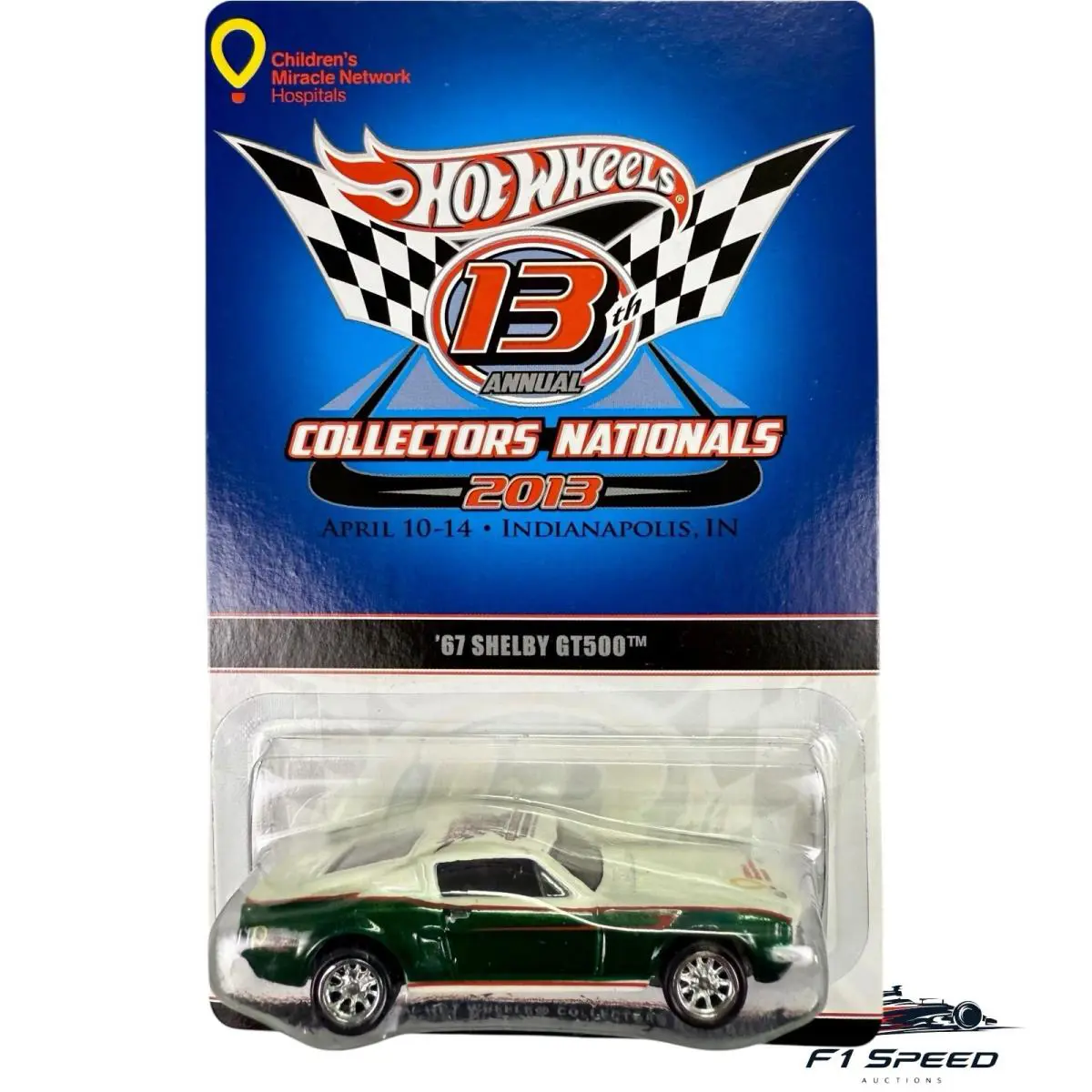 Hot Wheels13th Collectors Nationals `67 Shelby GT500 92/1500 White Green H9