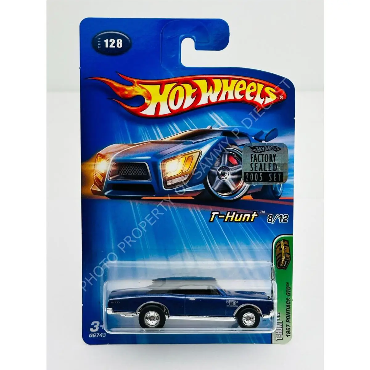Hot Wheels 2005 Treasure Hunt Series 1967 Pontiac Gto W/ Factory Set Sticker