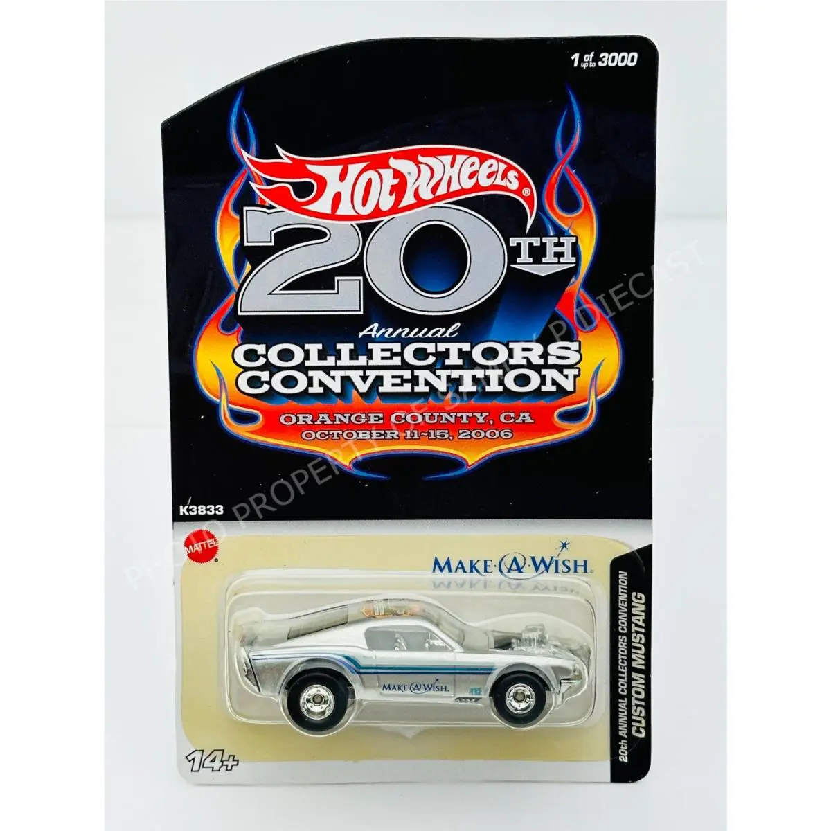 Hot Wheels 2006 22nd Annual Orange County Custom Mustang 1/3000 in Blister