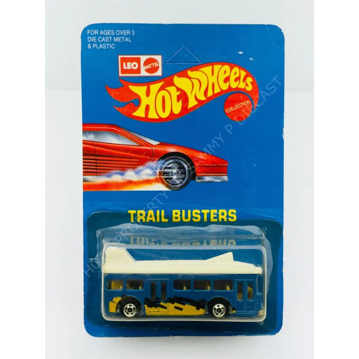 Hot Wheels Leo India Blackwall Single Deck Bus Blue in Blisterpack