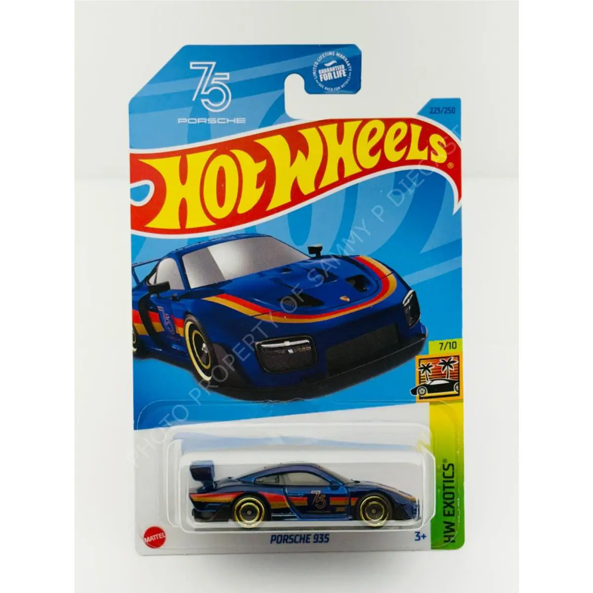 Hot Wheels 2023 Super Treasure Hunt Porsche 935 Blue in Blister