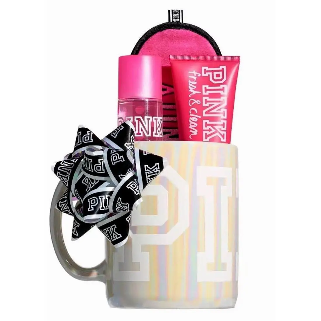 Victoria`s Secret Pink Sleep Mask Mist Lotion Mug Kit Gift Set Fresh Clean by Victoria's Secret