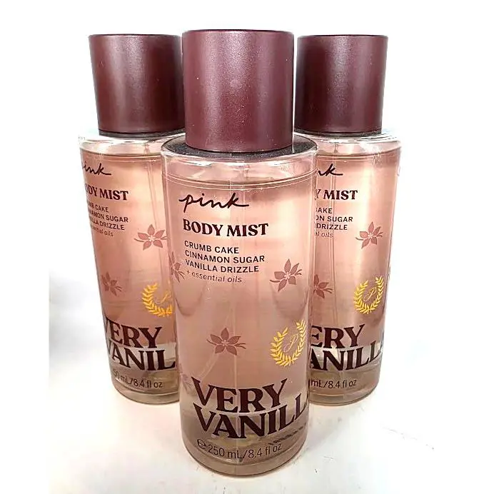Victoria`s Secret Pink Very Vanilla Body Mist 8.4 FL OZ Each 3