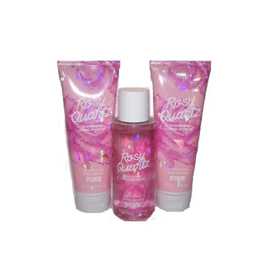 Victoria`s Secret Pink Rosy Quartz 3 Piece Set - Lotion Mist