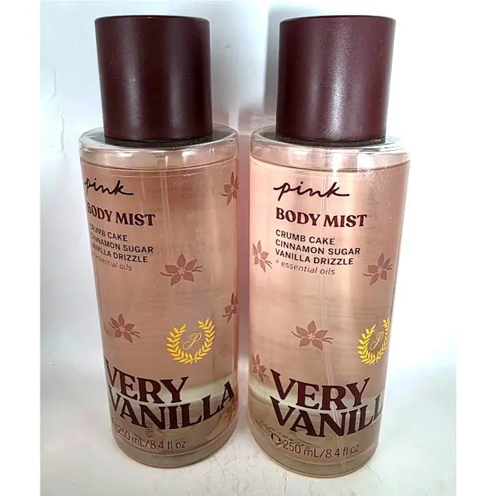 Victoria`s Secret Pink Very Vanilla Body Mist 8.4 FL OZ Each 2