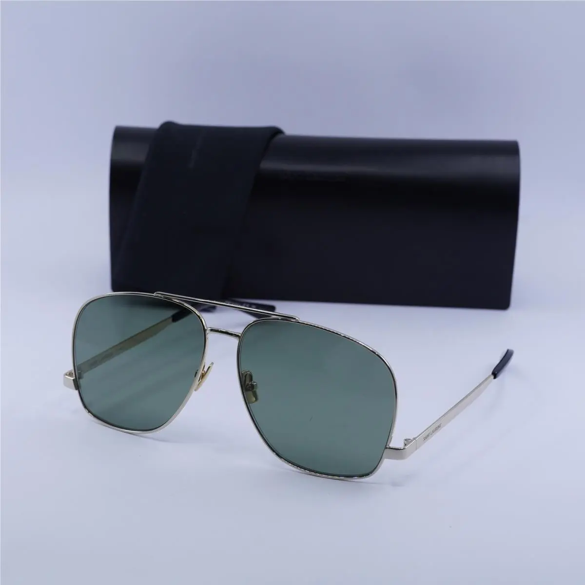 Saint Laurent SL653 Leon 003 Gold/green 59-13-140 Sunglasses by Yves Saint Laurent