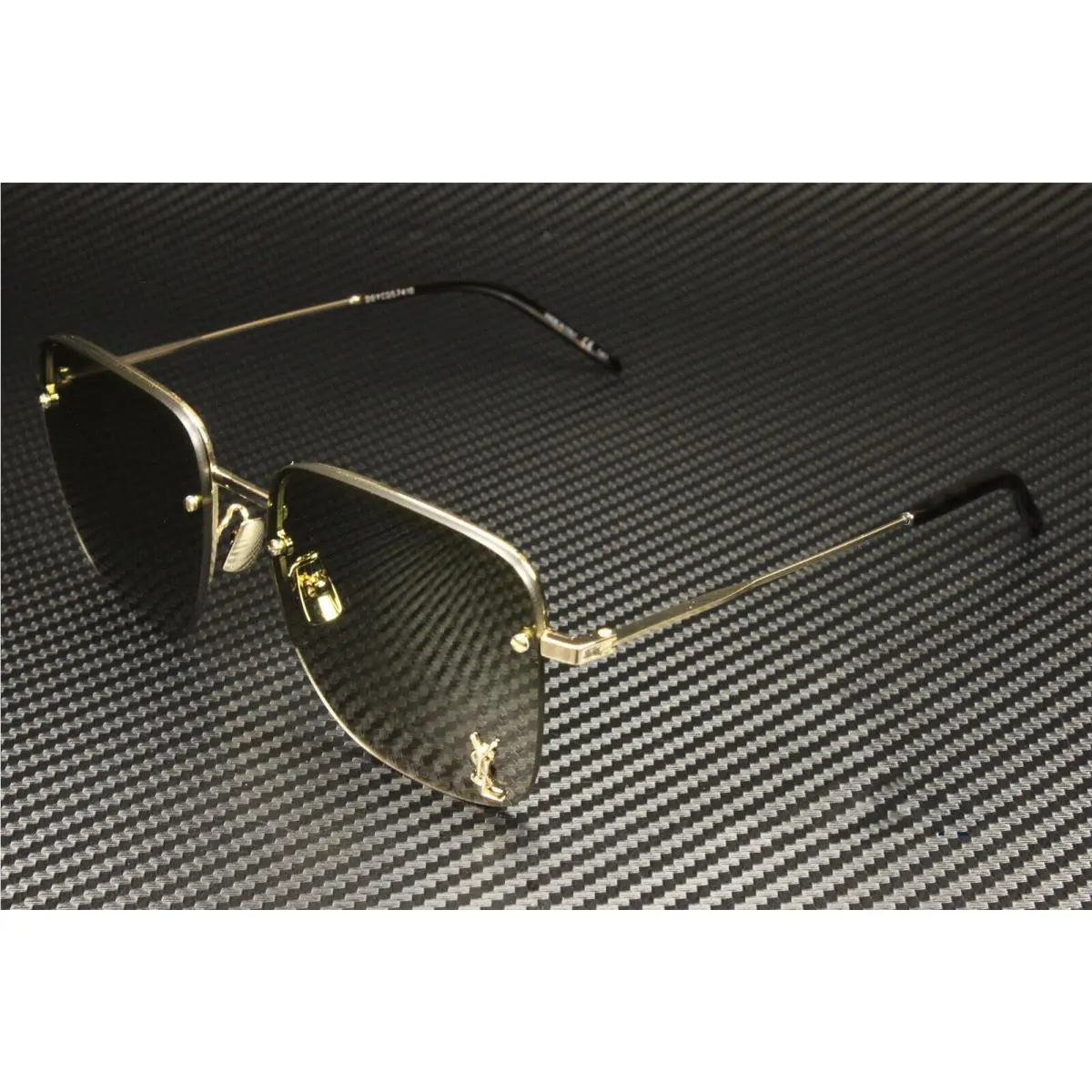 Saint Laurent SL 312 M 003 Gold Square 58 mm Women`s Sunglasses by Yves Saint Laurent