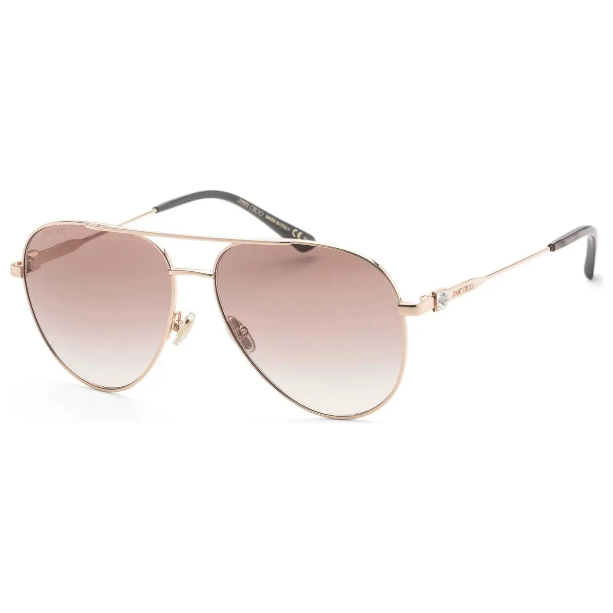 Jimmy Choo Olly/s 0DDB HA Gold Copper/brown Gradient 60-14-145 Sunglasses