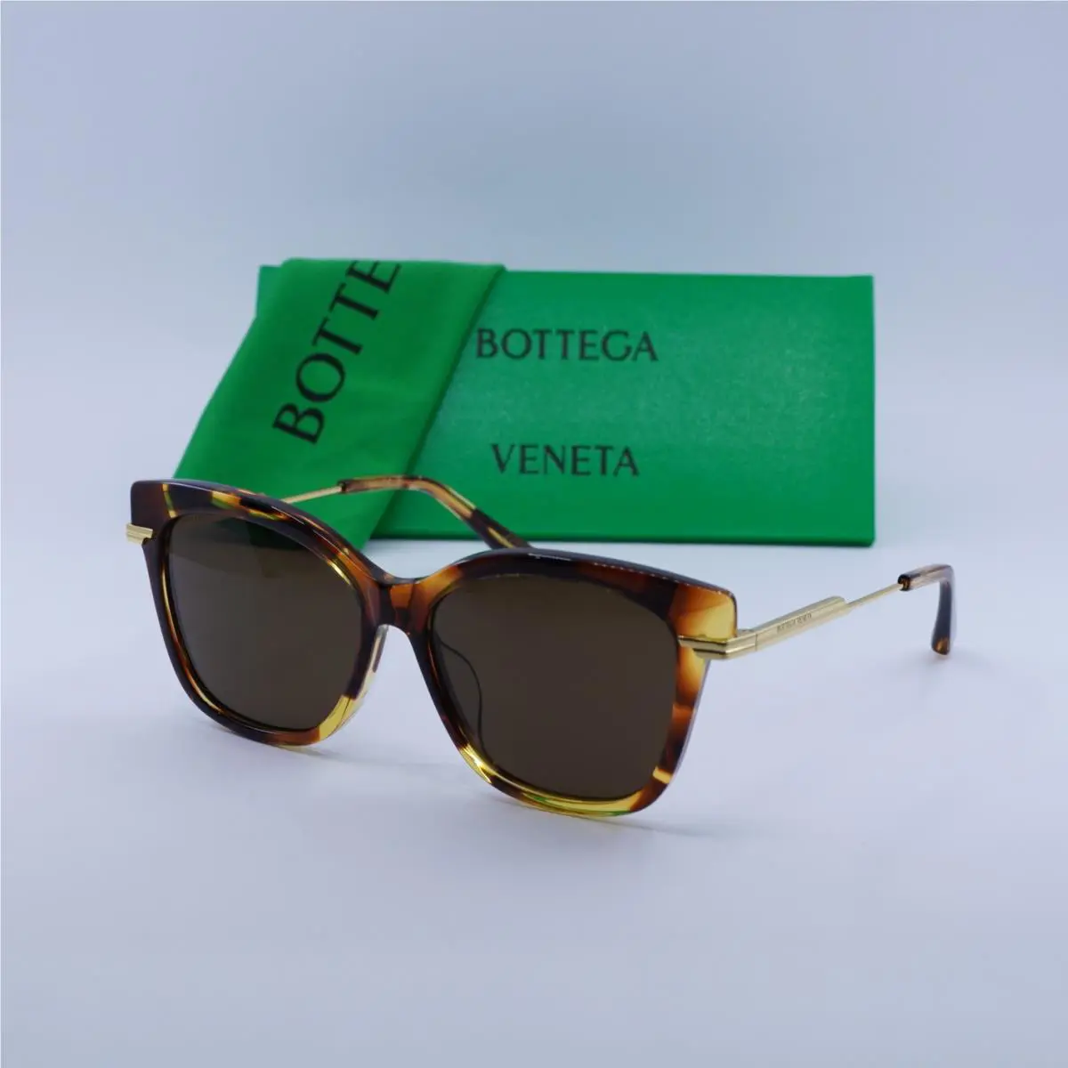 Bottega Veneta BV1296SA 002 Havana/brown 57-15-145 Sunglasses