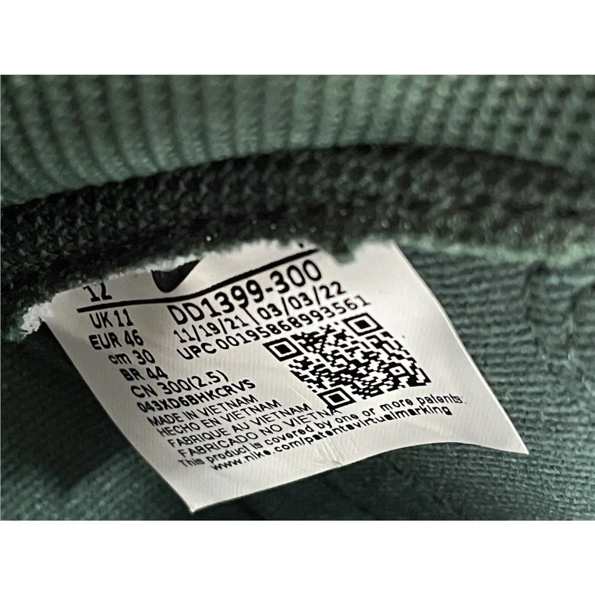 Nike shoes - Nike Dunk - Dunk - DD1399-300 - Green (UPC: 0195868993561) 7