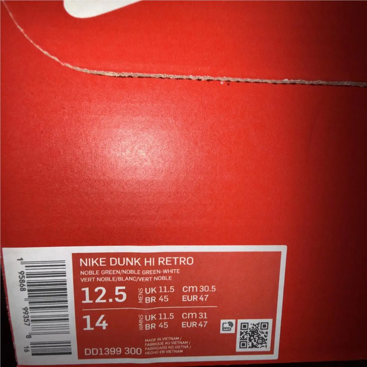 Nike shoes - Nike Dunk High - Dunk High - DD1399300 - White Green 8