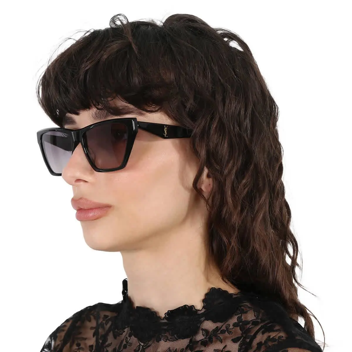 Saint Laurent SLM103 001 Eyeglasses 58mm Black / Demo Clear Lens