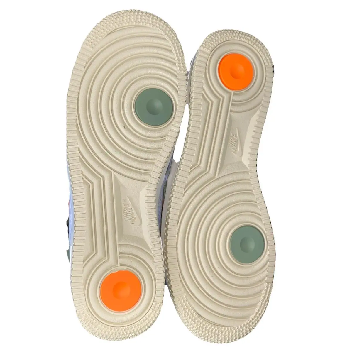 Nike shoes - Nike Air Force 1 Mid QS - DQ3505-100 - White/Orange/Green 6