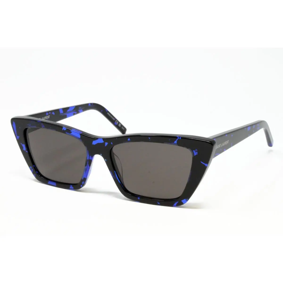 Saint Laurent SL276MICA-009 Blue Havana 53mm Cat Eye Women`s Sunglasses
