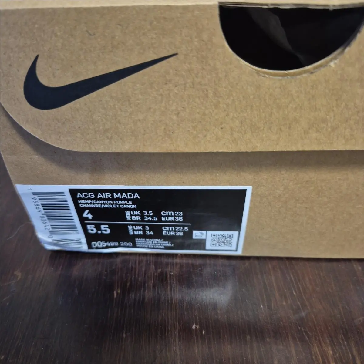 Nike shoes - Nike ACG Air Mada - ACG Air Mada - DQ5499-200 - Hemp/Canyon Purple (UPC: 0195869006420) 3