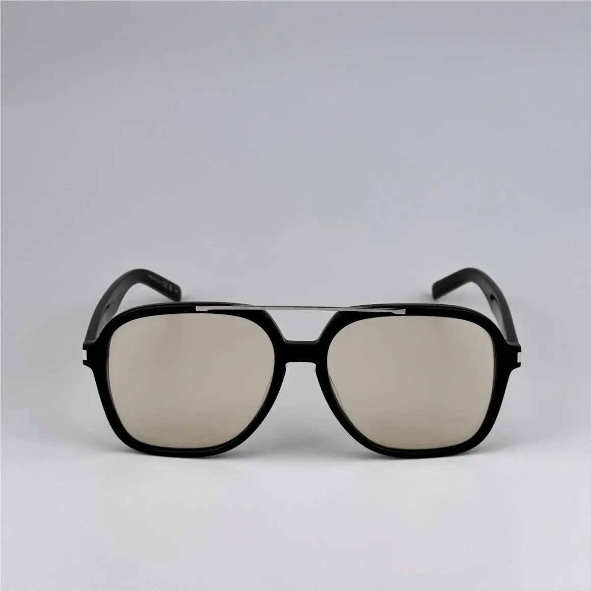 Saint Laurent Men Sunglasses Black Light Yellow Pilot SL545 001 by Yves Saint Laurent