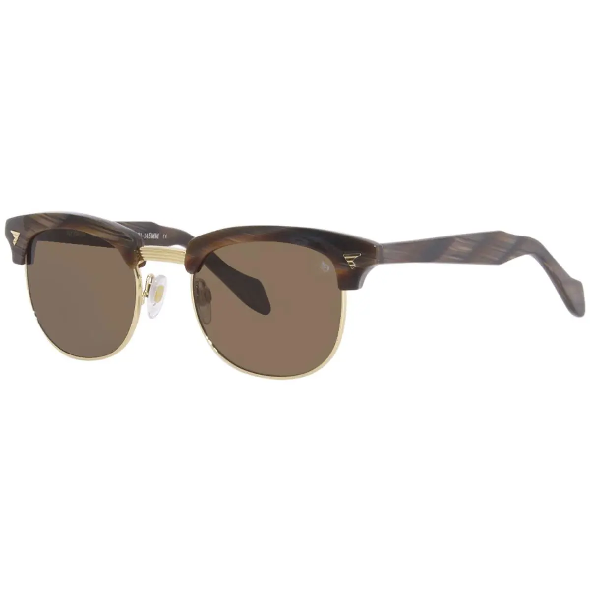 American Optical Sirmont C2 Sunglasses Chocolate Gold/brown Round Shape 51mm