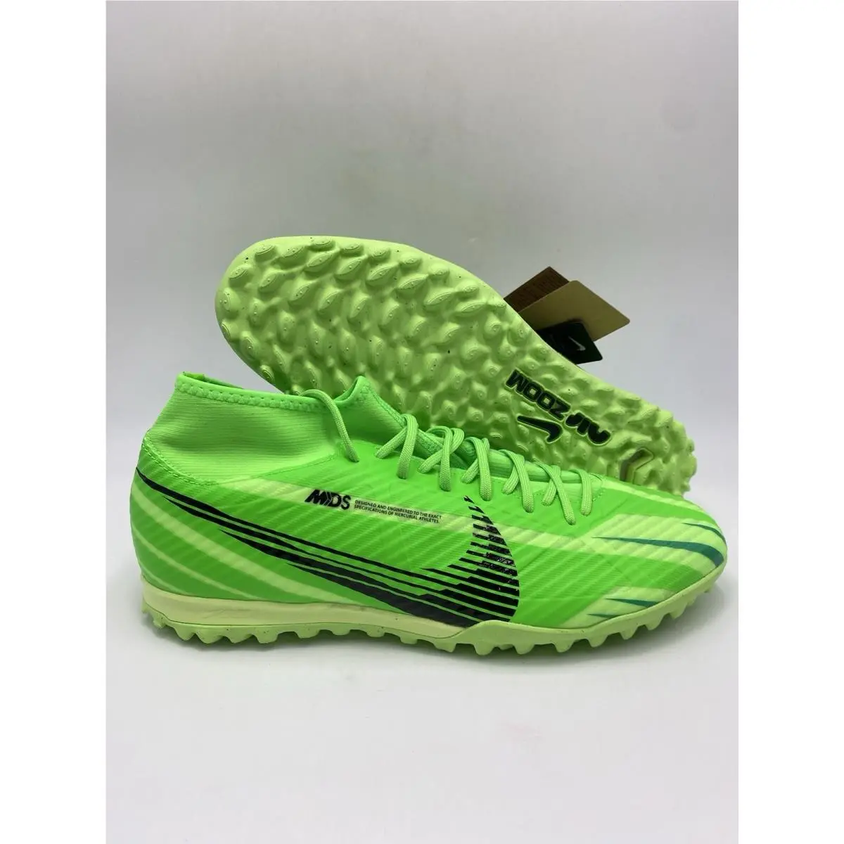 Nike Zoom Superfly 9 Academy Mds TF Green Black FJ7199 300 Men`s Size 10