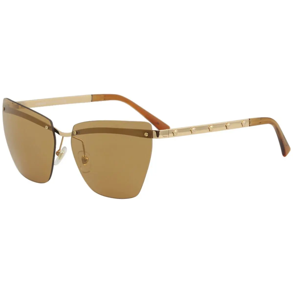 Versace Women`s VE2190 VE/2190 1412/7T Pink Gold Fashion Cat Eye Sunglasses 58mm