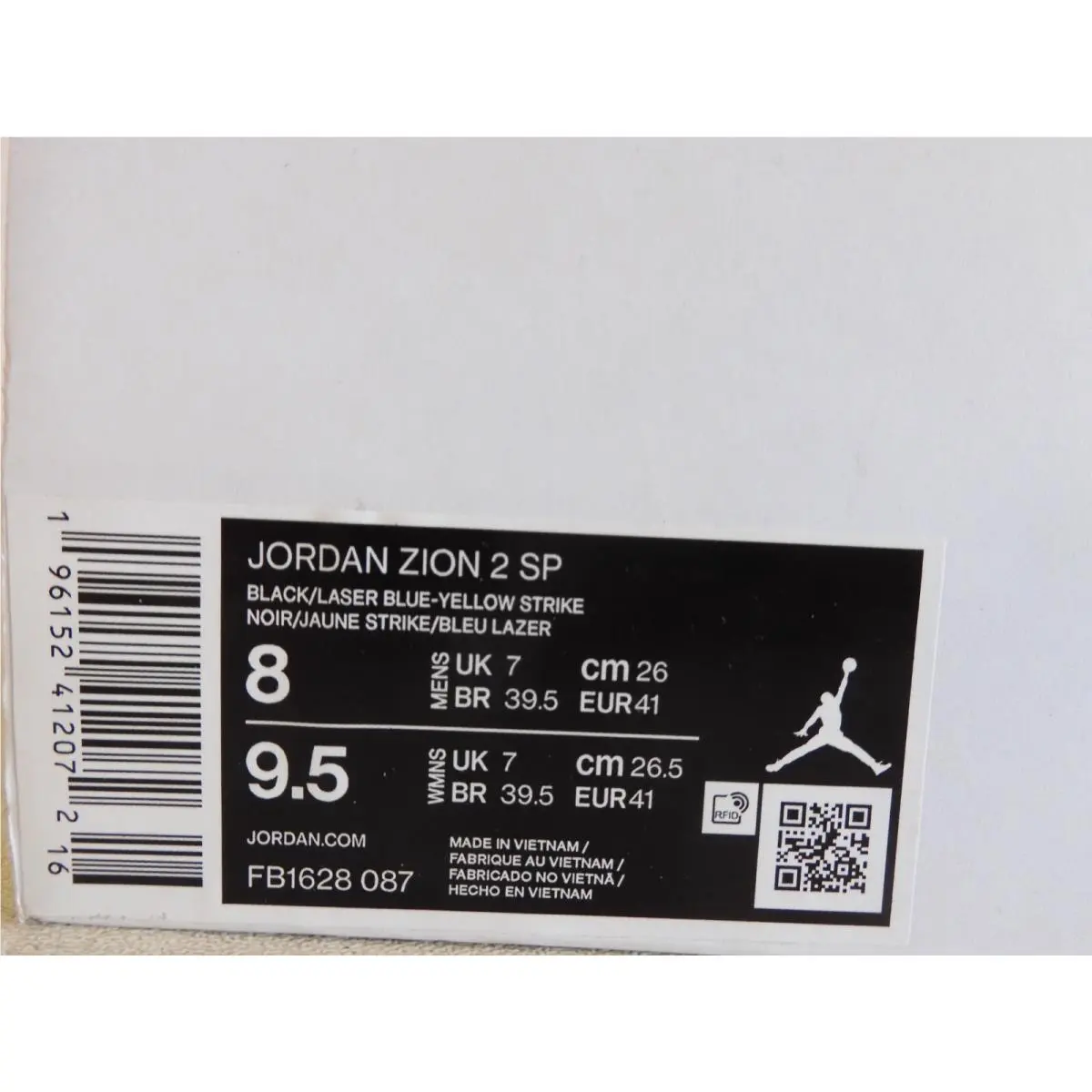 Nike shoes - Jordan Zion 2 - Zion - FB1628 087 - Black (UPC: 196152412072) 3