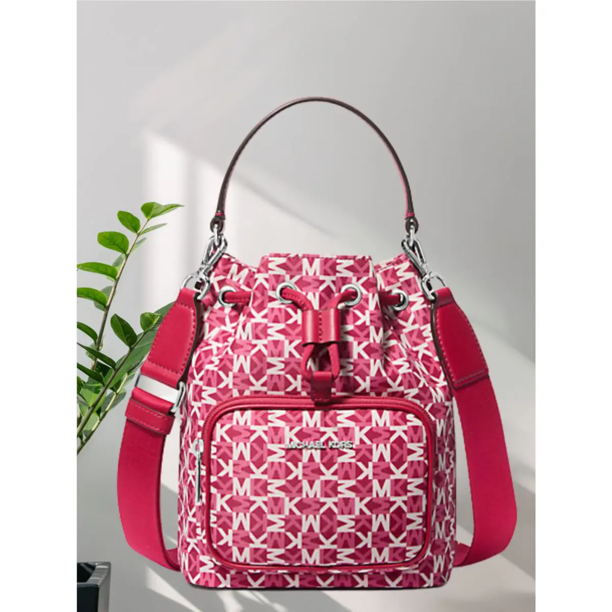Michael Kors Khai Women Small Bucket Messenger Crossbody Purse Handbag Variation