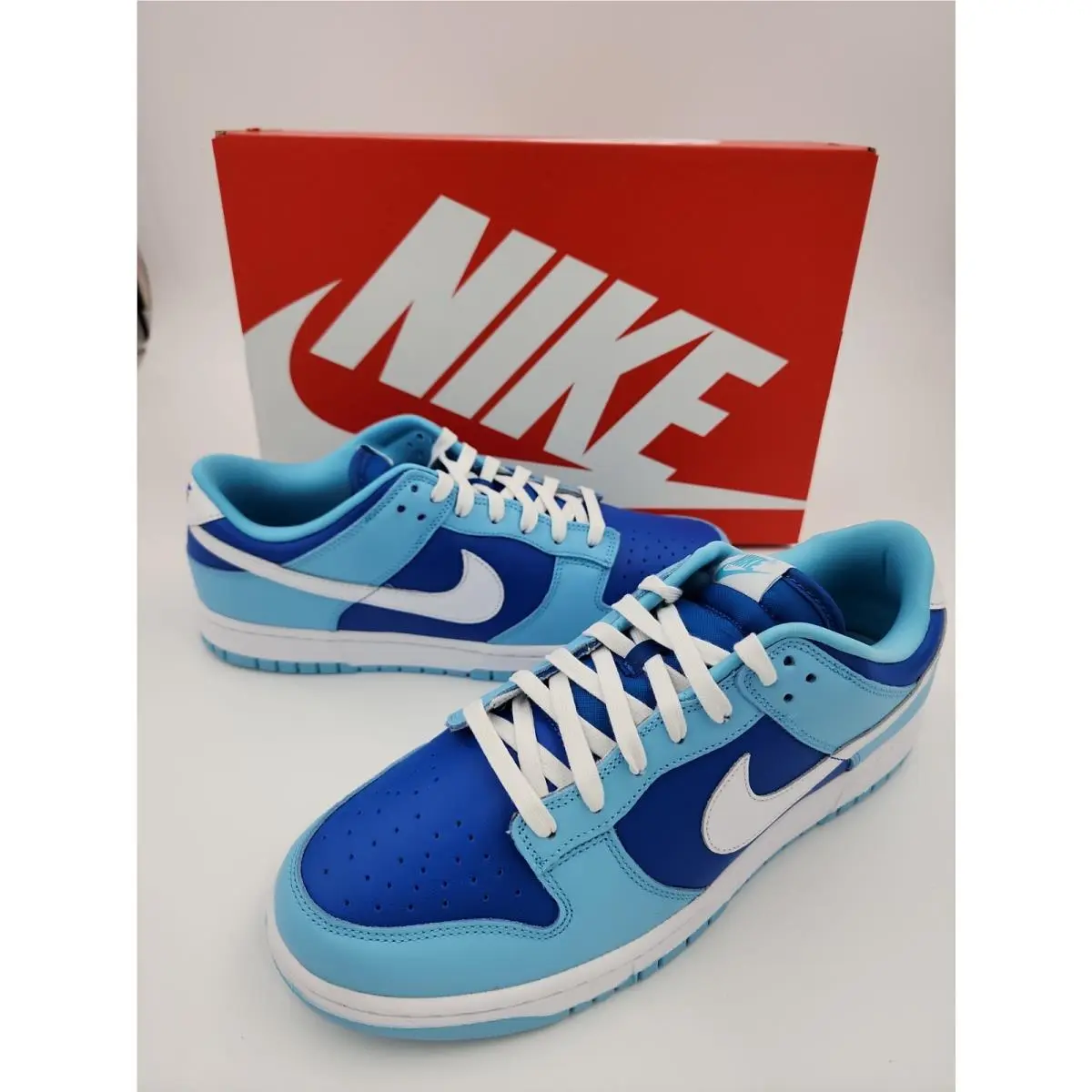 Nike Dunk Low Retro QS Argon Blue Flash White Mens Size 11 DM0121-400