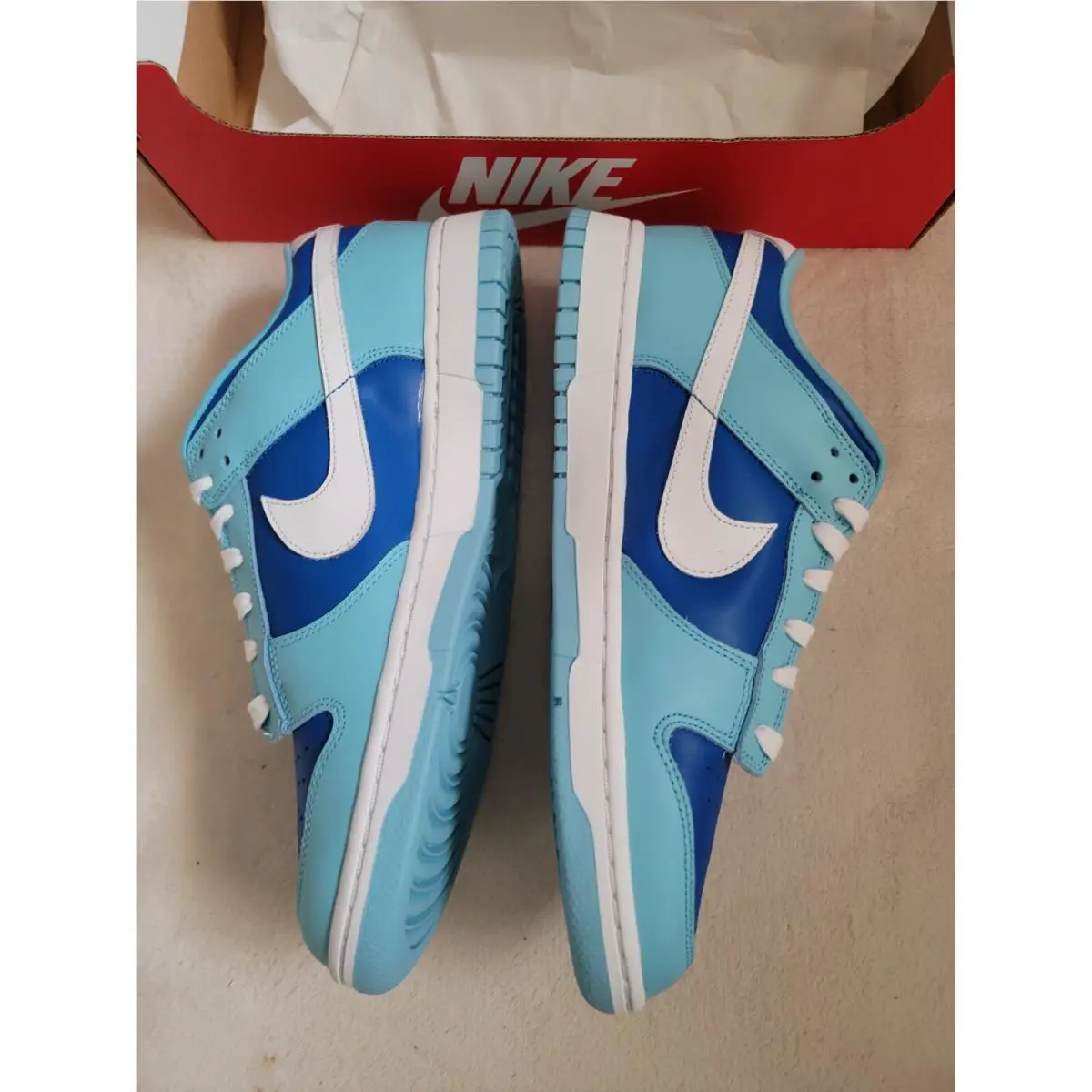 Nike shoes - Nike Dunk Low - Dunk Low - DM0121400 - Blue, Manufacturer: White, Argon Blue, Flash 1