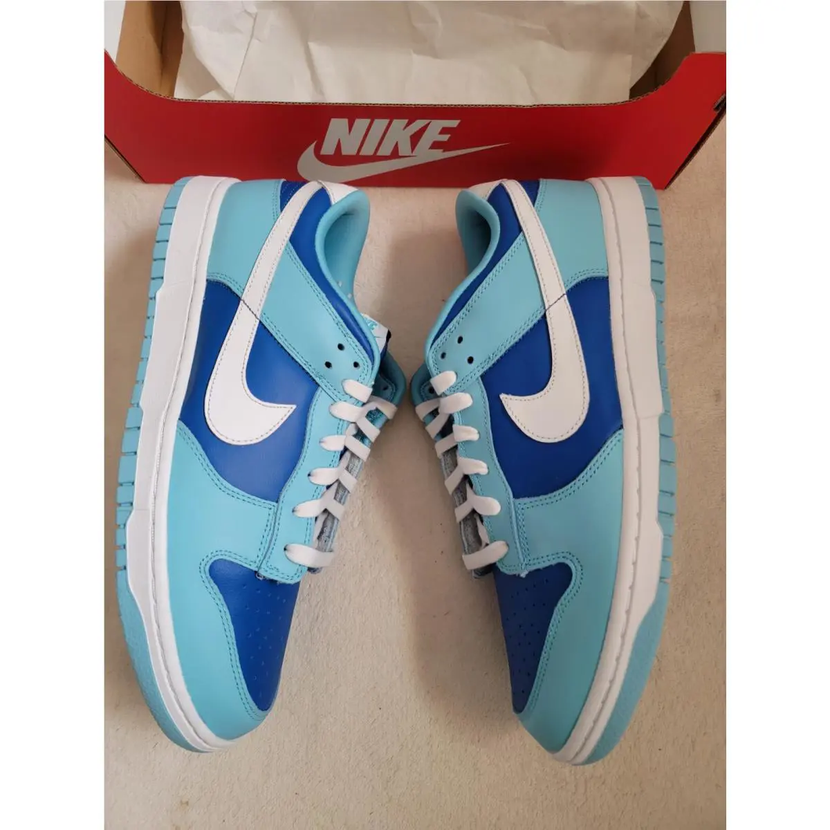 Nike shoes - Nike Dunk Low - Dunk Low - DM0121400 - Blue, Manufacturer: White, Argon Blue, Flash 2