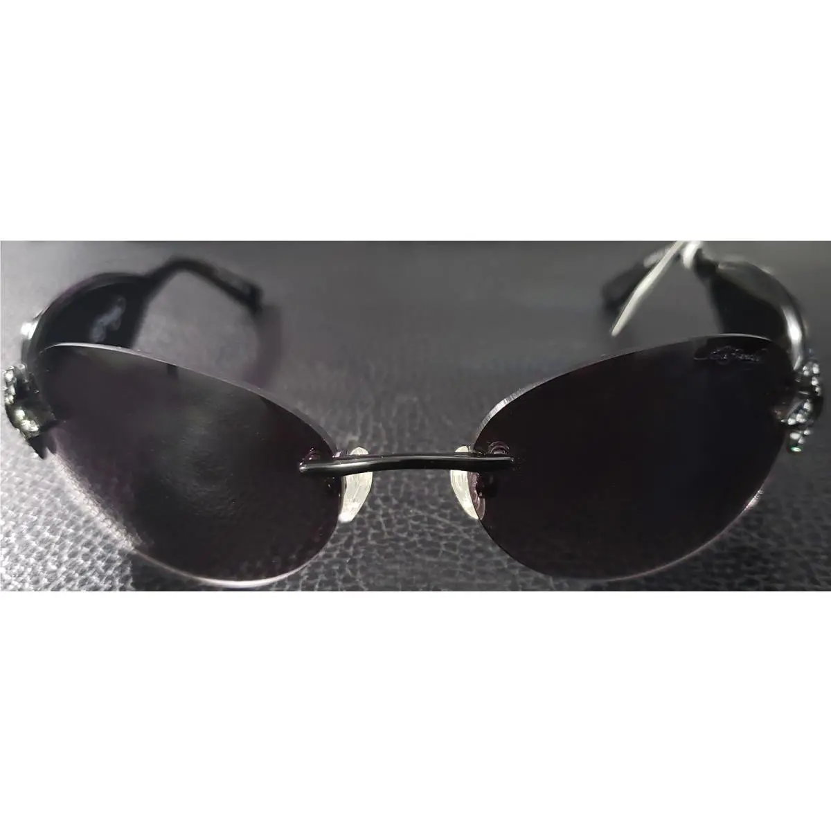 Ed Hardy Skull and Roses OR14BL EHS014 Sunglasses - Retail