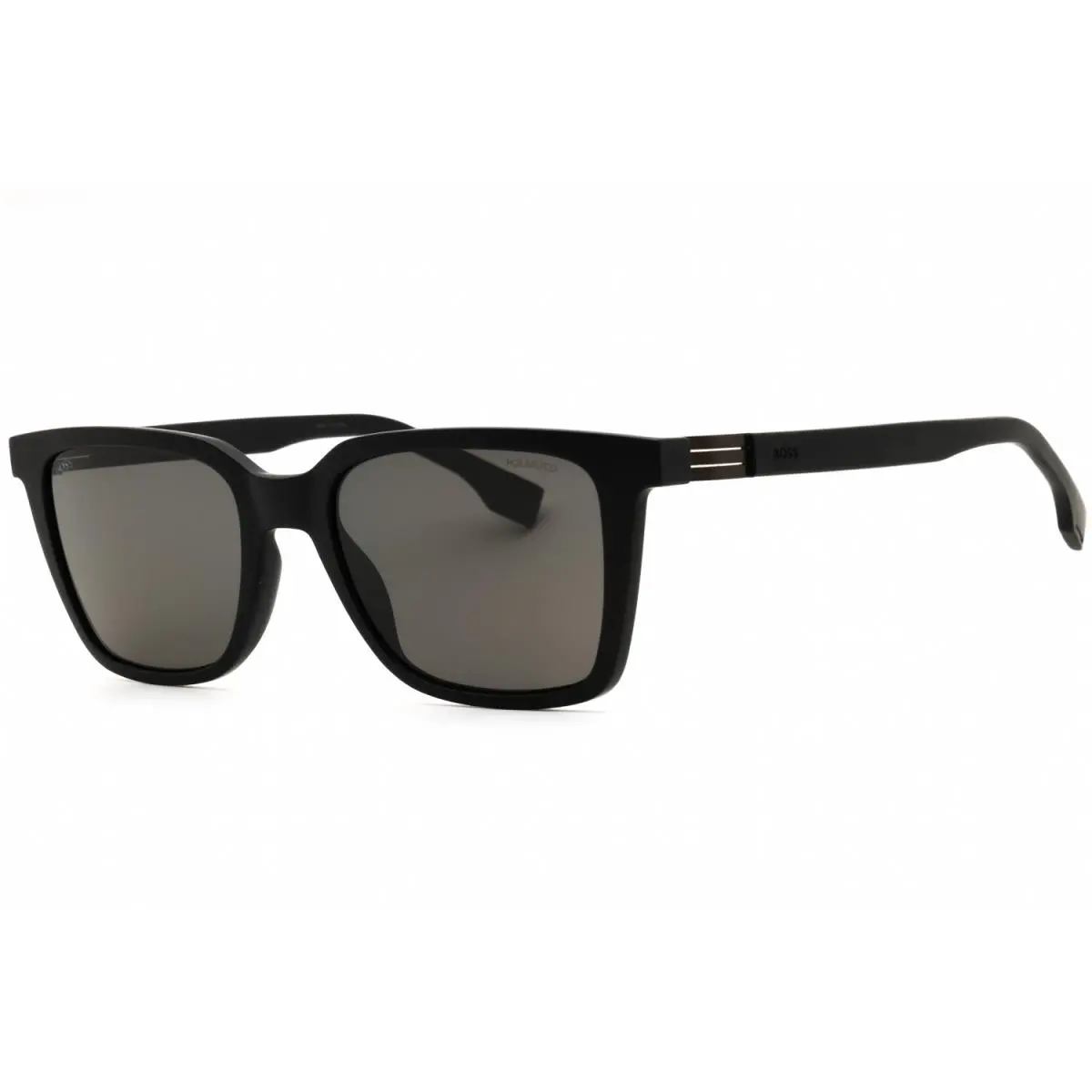 1574 S 0807 M9 Sunglasses Black Frame Gray Polarised Lenses 53mm by Hugo Boss