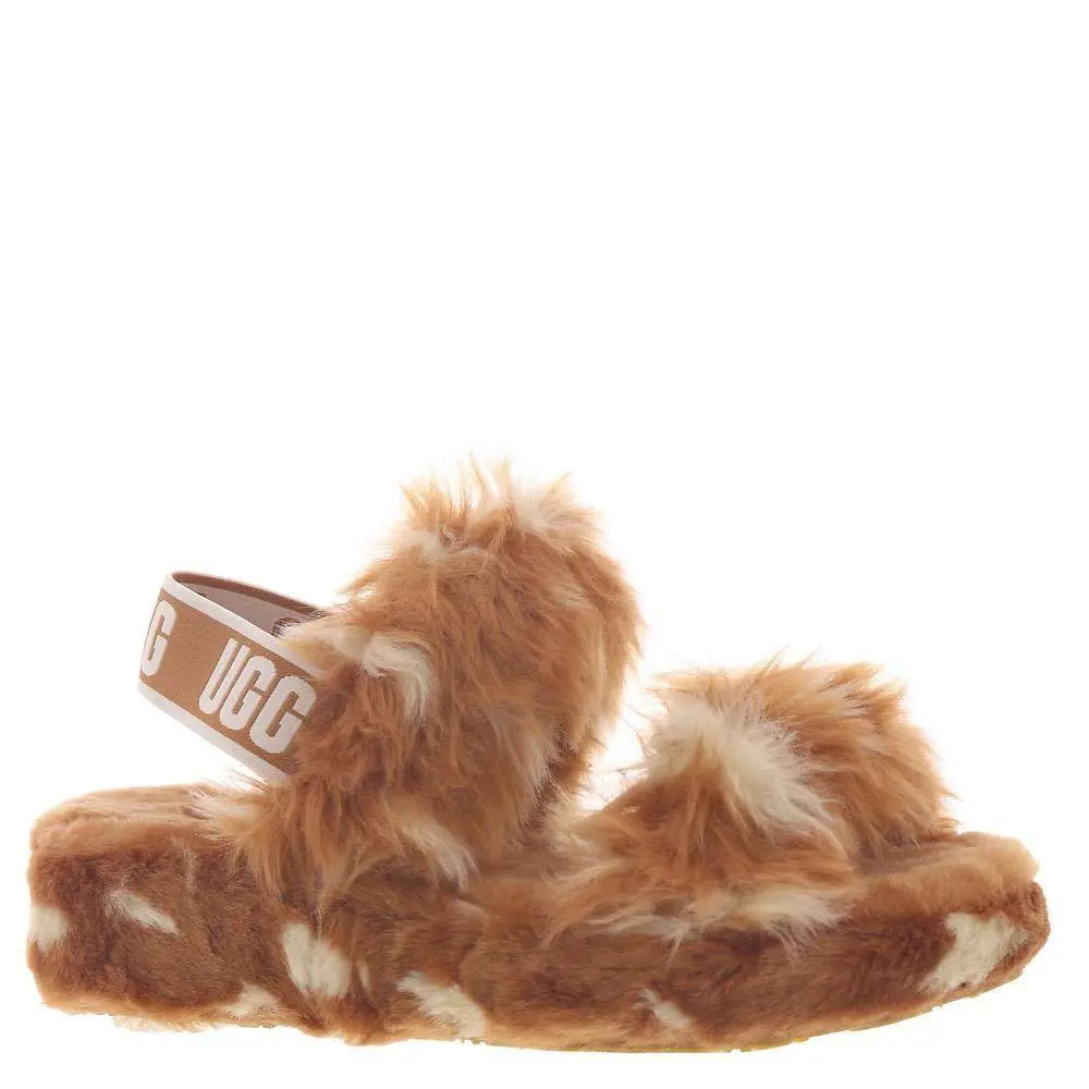 Ugg Women`s OH Yeah Spots Slipper Brown 10 - Brown