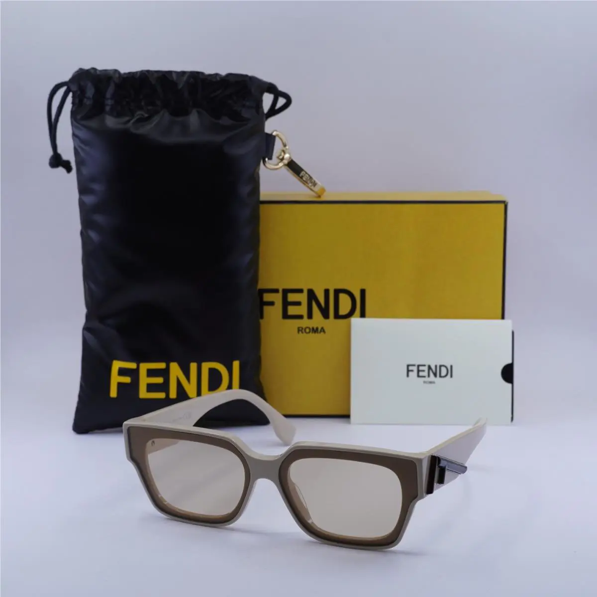 Fendi FE40099I 57E Beige/brown 63-12-140 Sunglasses