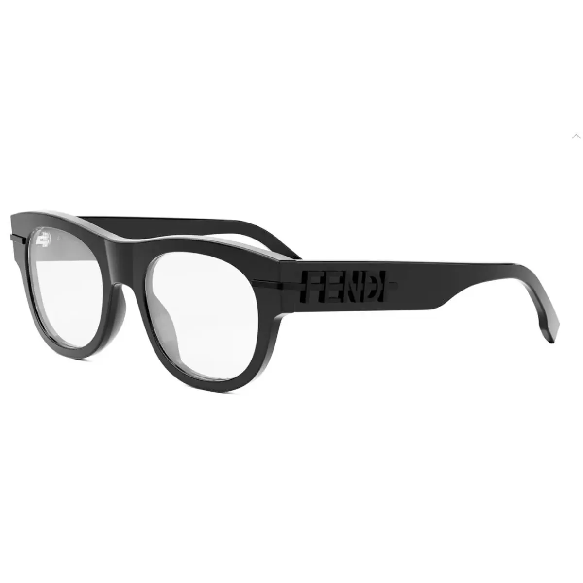 Unisex Fendi FE50078I Logo Black Plastic Ophthalmic Sunglasses Italy