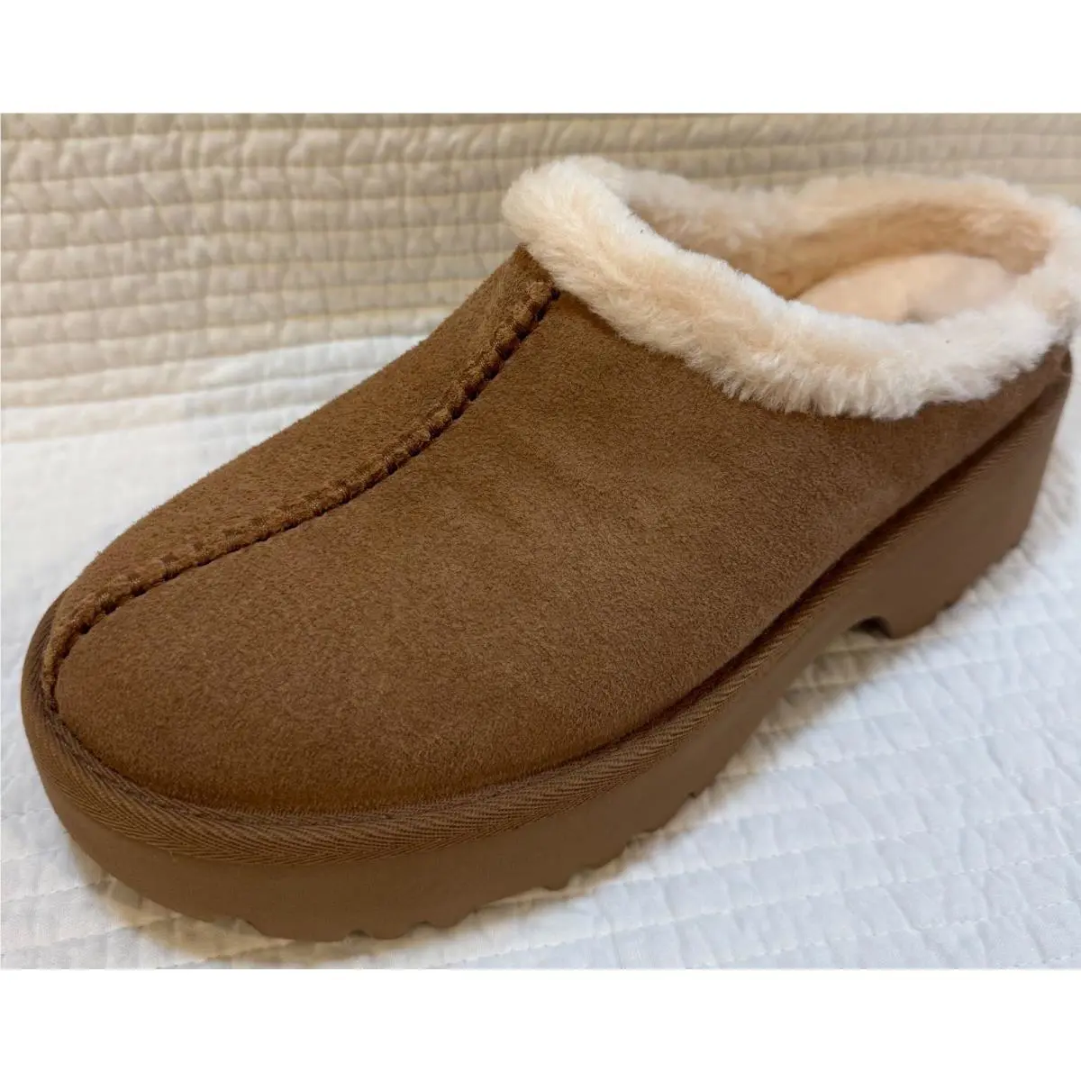 UGG shoes - Ugg New Heights Cozy Clogs - Chestnut 1