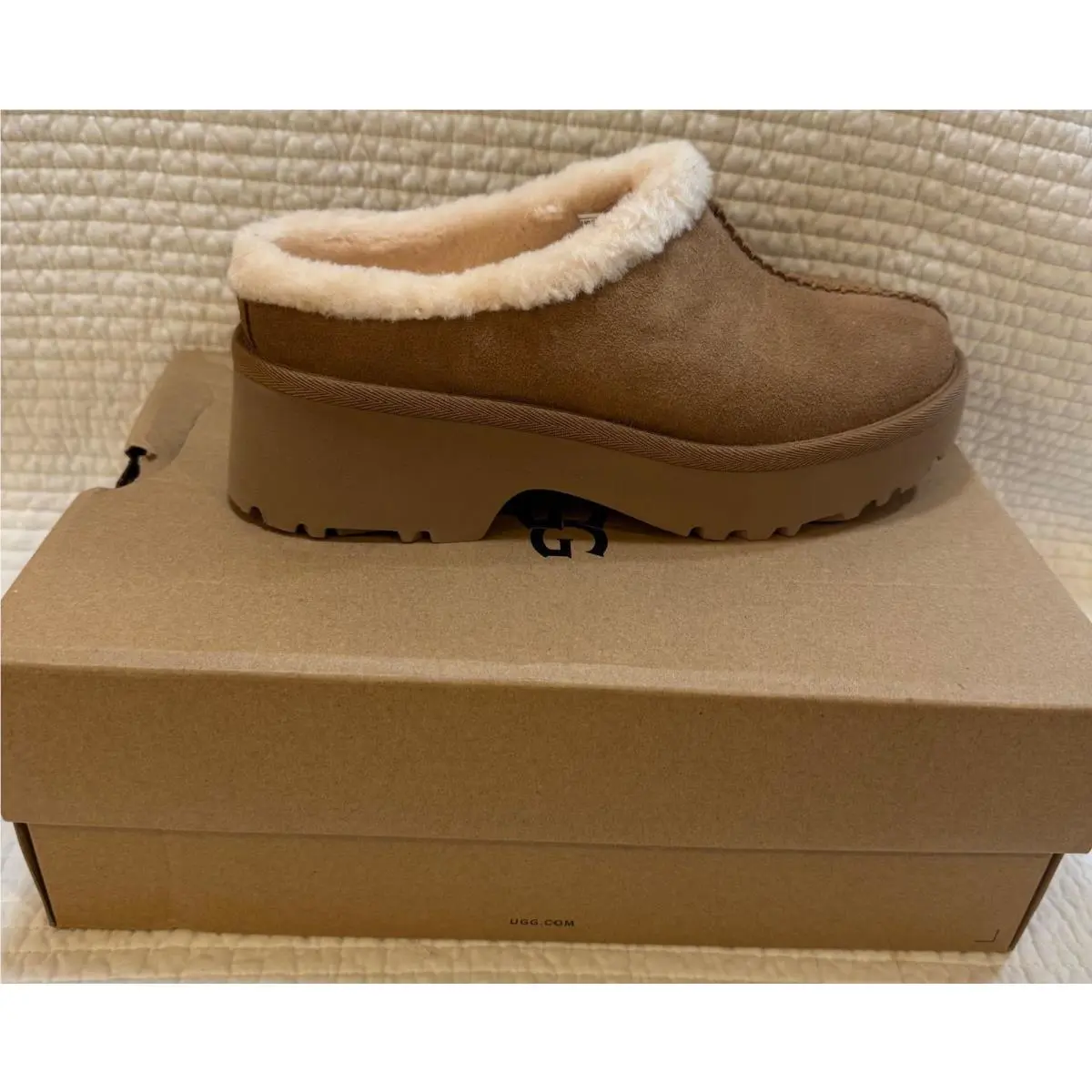 UGG shoes - Ugg New Heights Cozy Clogs - Chestnut 5